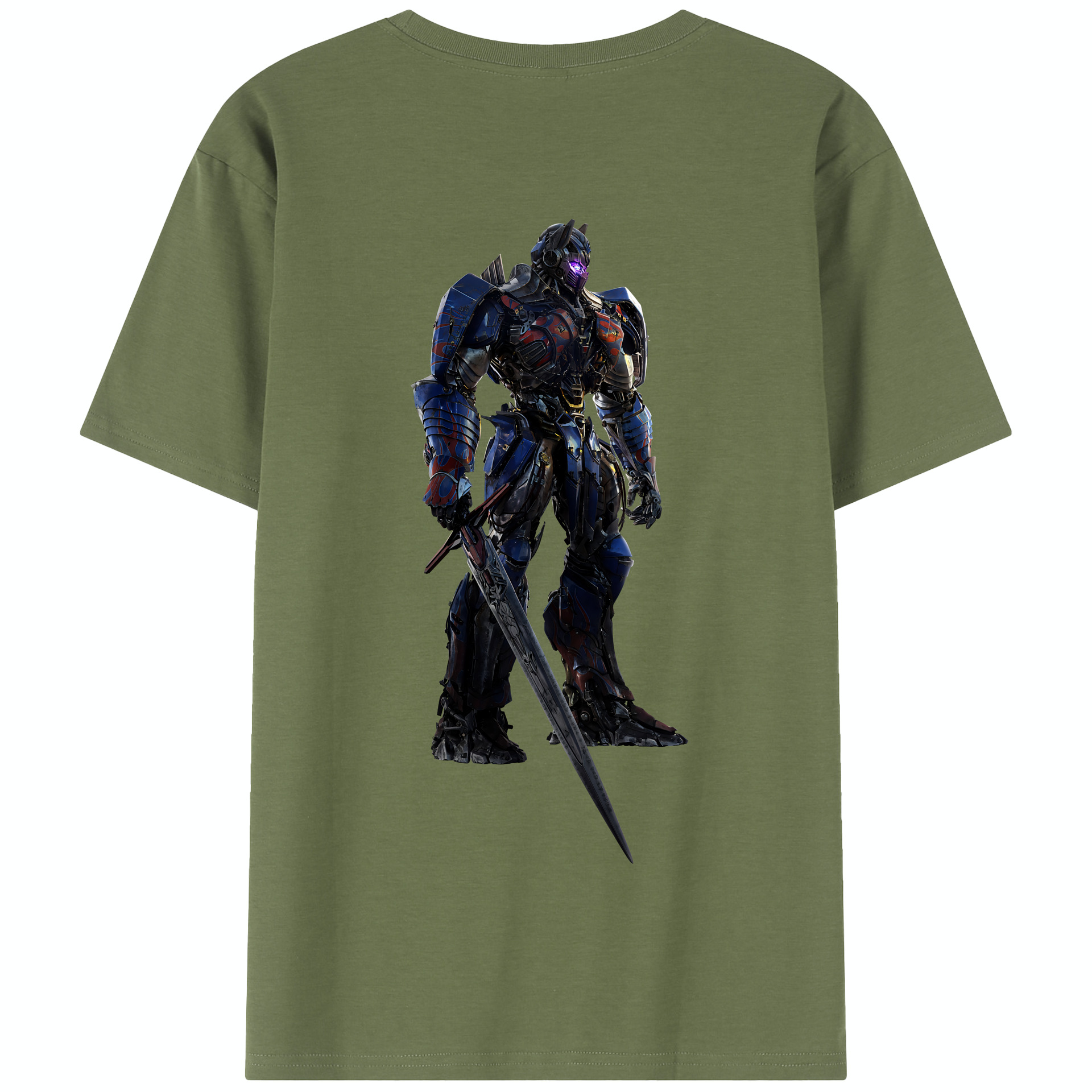 （画像用） Transformers トランスフォーマー 綿100％半袖Tシャツ（背面プリント）